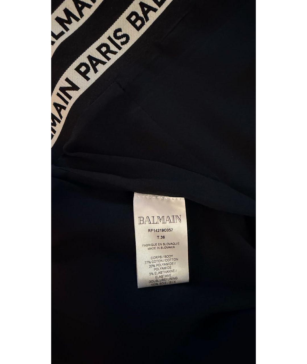 BALMAIN Черная юбка мини, фото 6