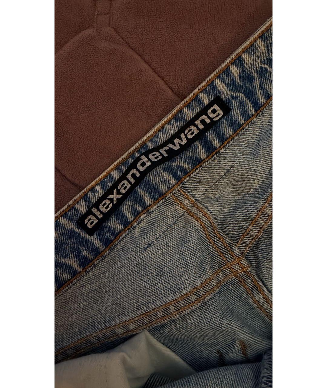 ALEXANDER WANG Синие деним шорты, фото 4