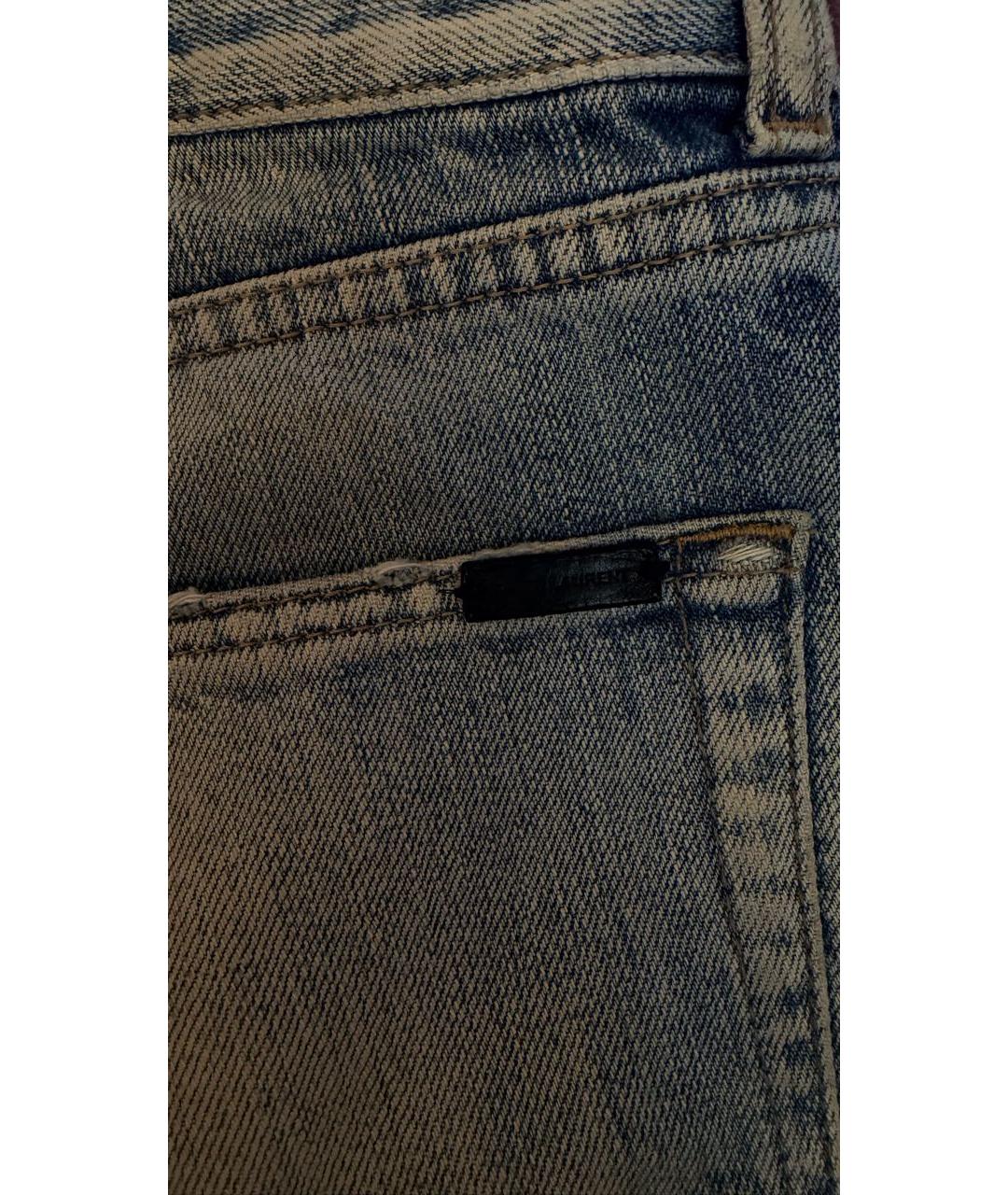 SAINT LAURENT Синие деним шорты, фото 3