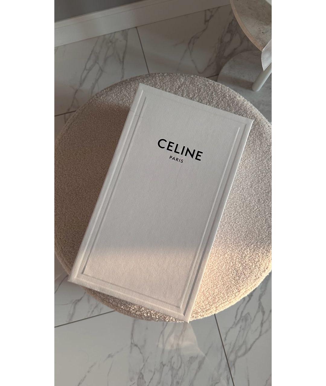 CELINE Коричневая косметичка из канвы, фото 5