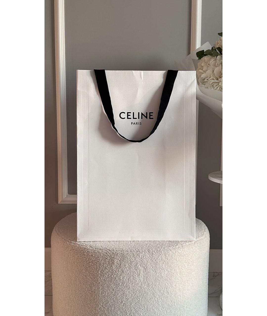 CELINE Коричневая косметичка из канвы, фото 6