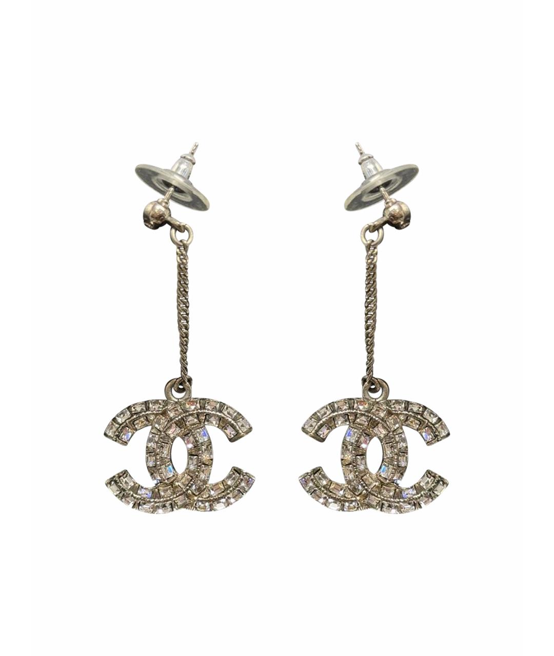 CHANEL Серебряные серьги, фото 1