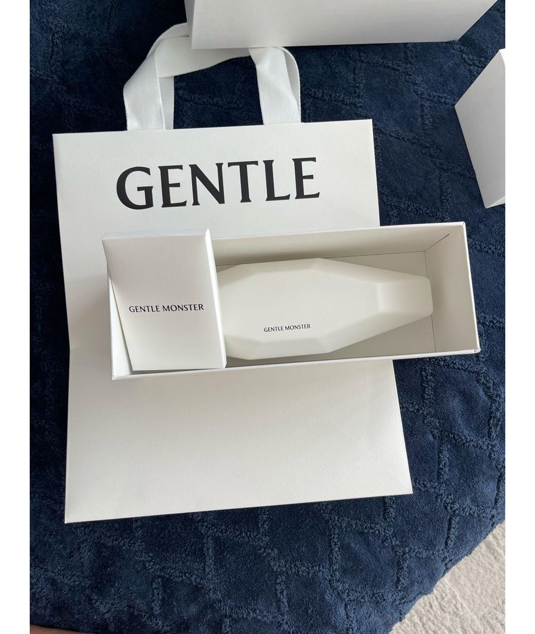 GENTLE MONSTER Желтые металлические солнцезащитные очки, фото 3