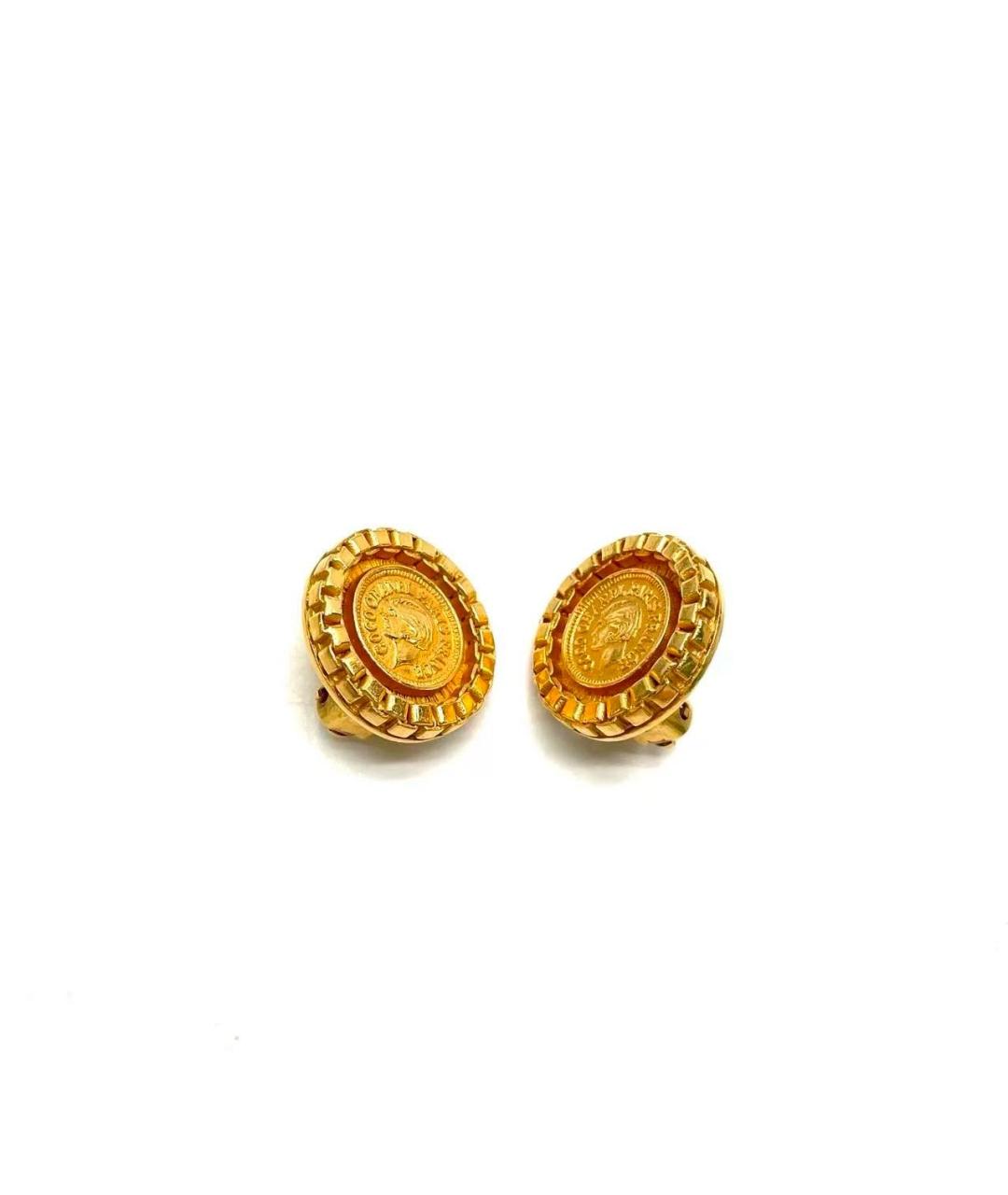 CHANEL Золотые серьги, фото 3