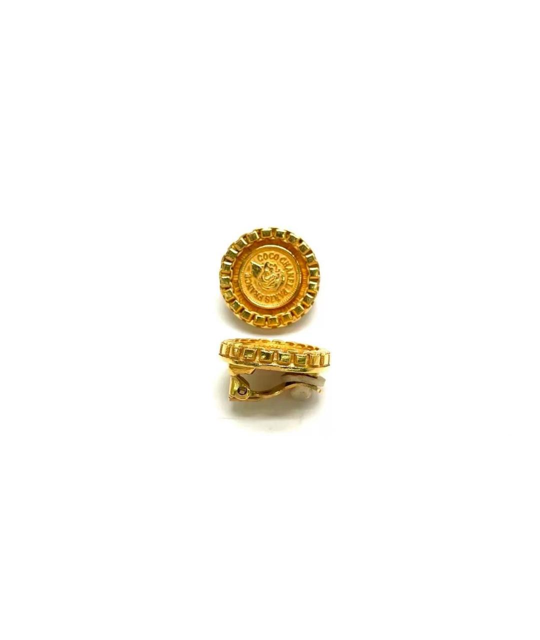 CHANEL Золотые серьги, фото 4