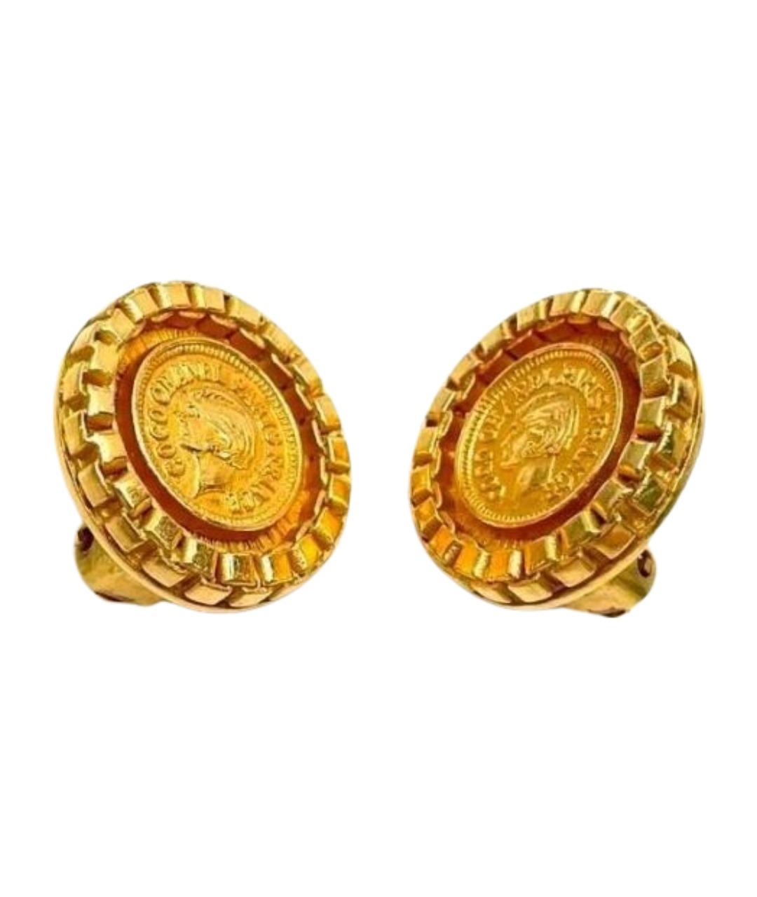 CHANEL Золотые серьги, фото 1