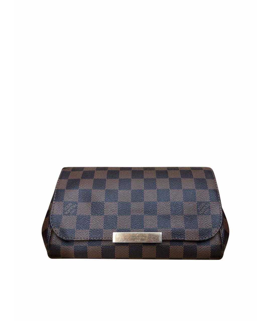 LOUIS VUITTON Коричневая сумка с короткими ручками из канвы, фото 1