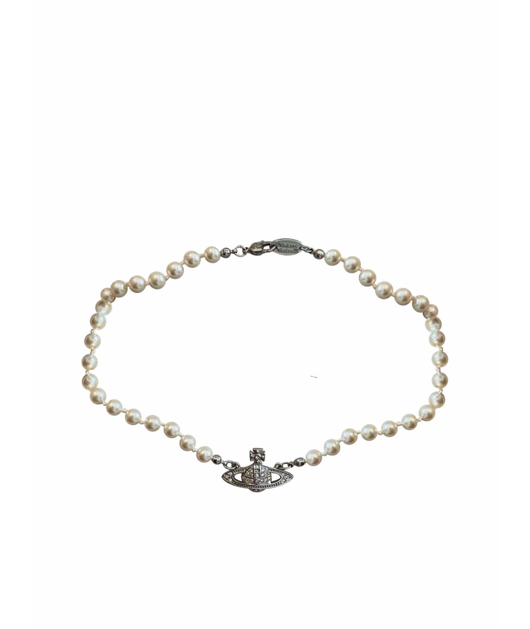 VIVIENNE WESTWOOD Серебряное жемчужное колье, фото 1