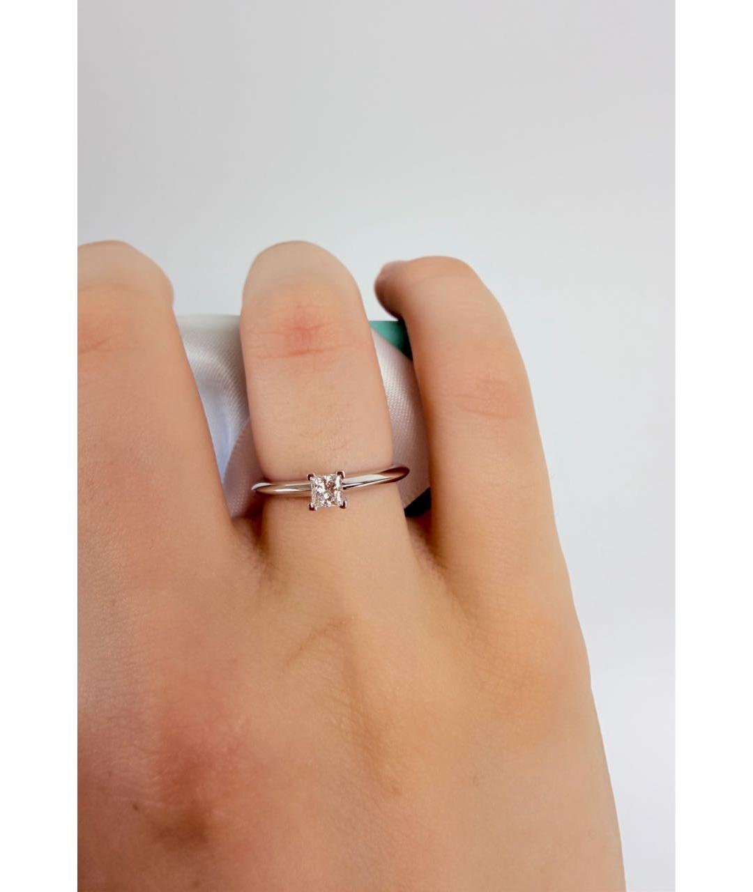 TIFFANY&CO Белое платиновое кольцо, фото 6