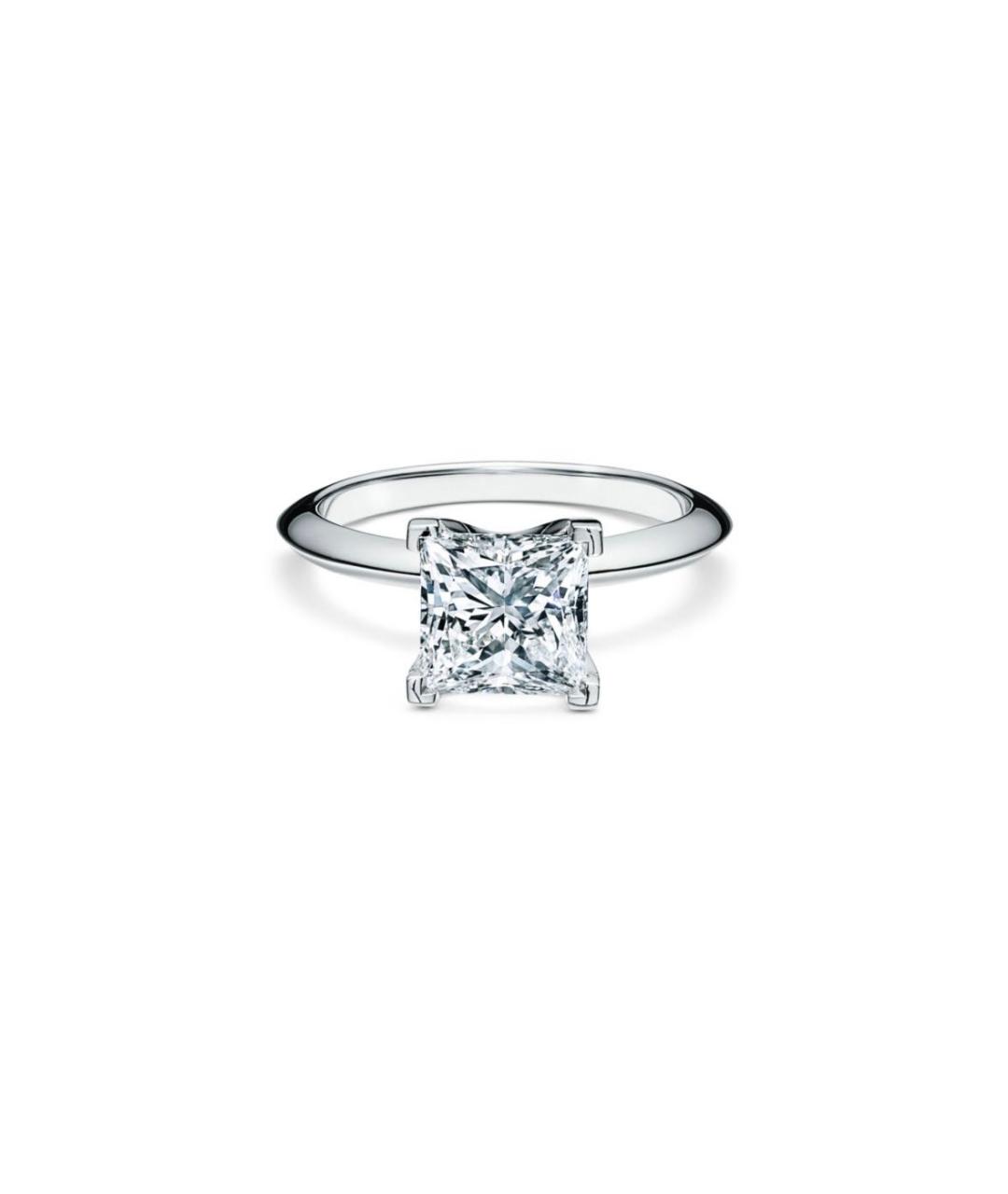 TIFFANY&CO Белое платиновое кольцо, фото 9