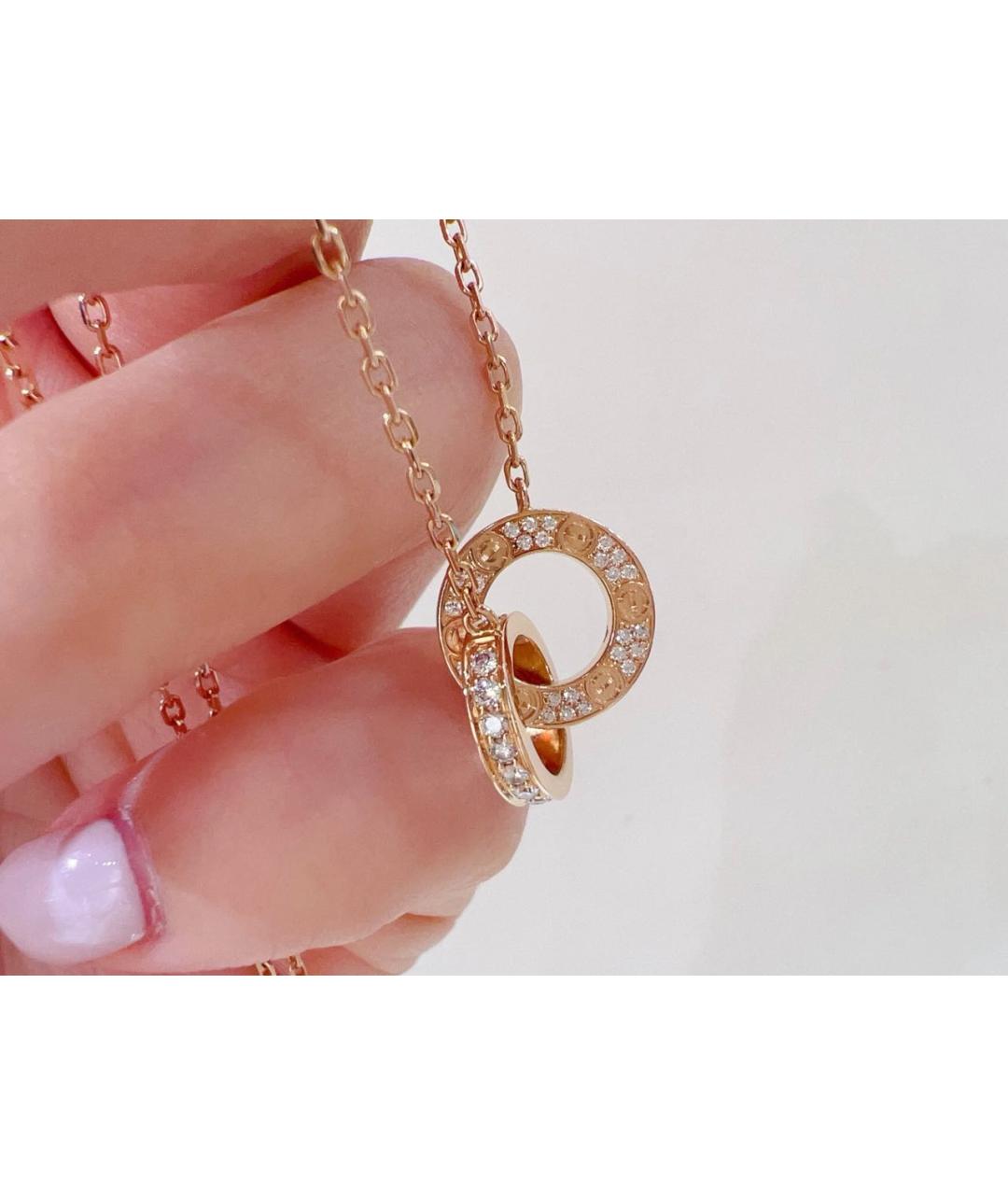CARTIER Розовая подвеска из розового золота, фото 5