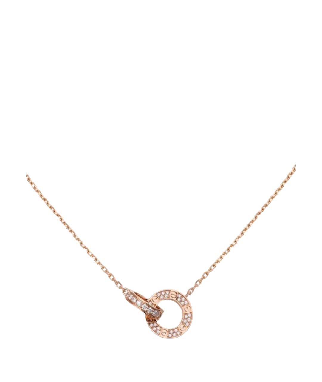 CARTIER Розовая подвеска из розового золота, фото 1