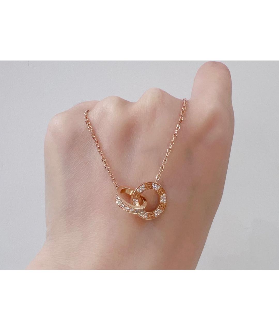 CARTIER Розовая подвеска из розового золота, фото 4