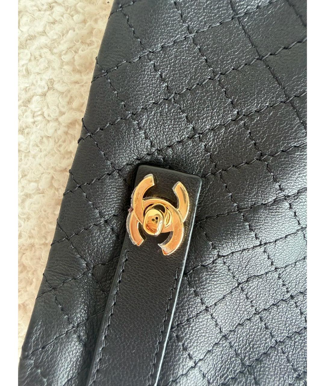 CHANEL Черные кожаные перчатки, фото 5