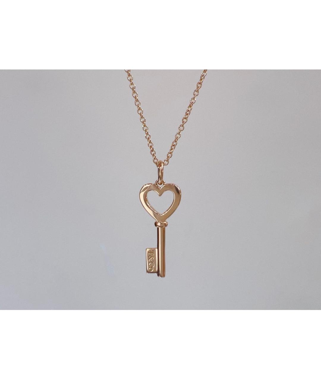 TIFFANY&CO Розовая подвеска из розового золота, фото 5