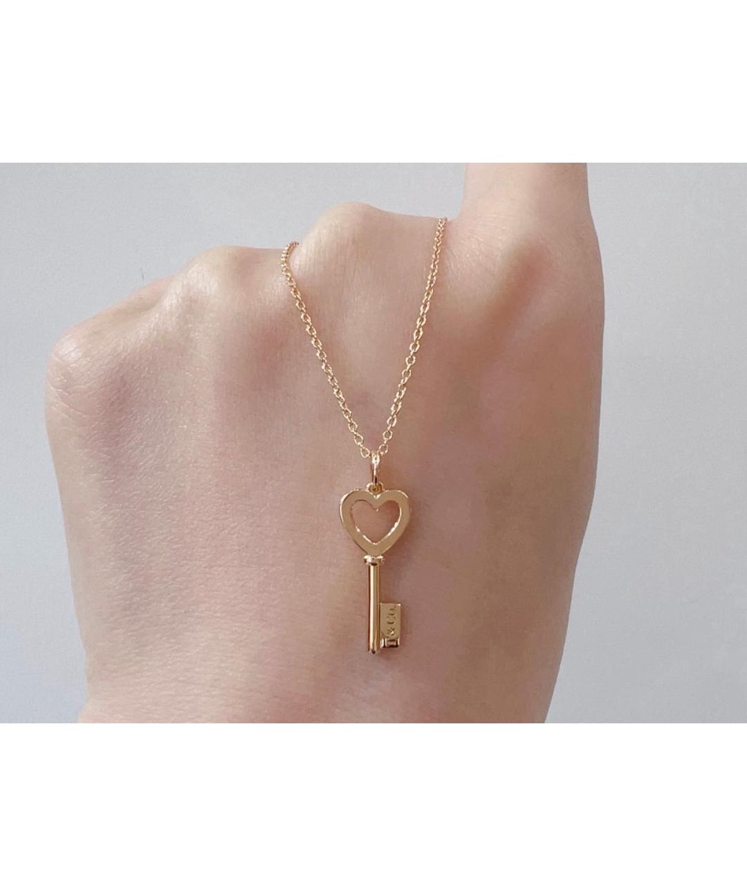 TIFFANY&CO Розовая подвеска из розового золота, фото 2
