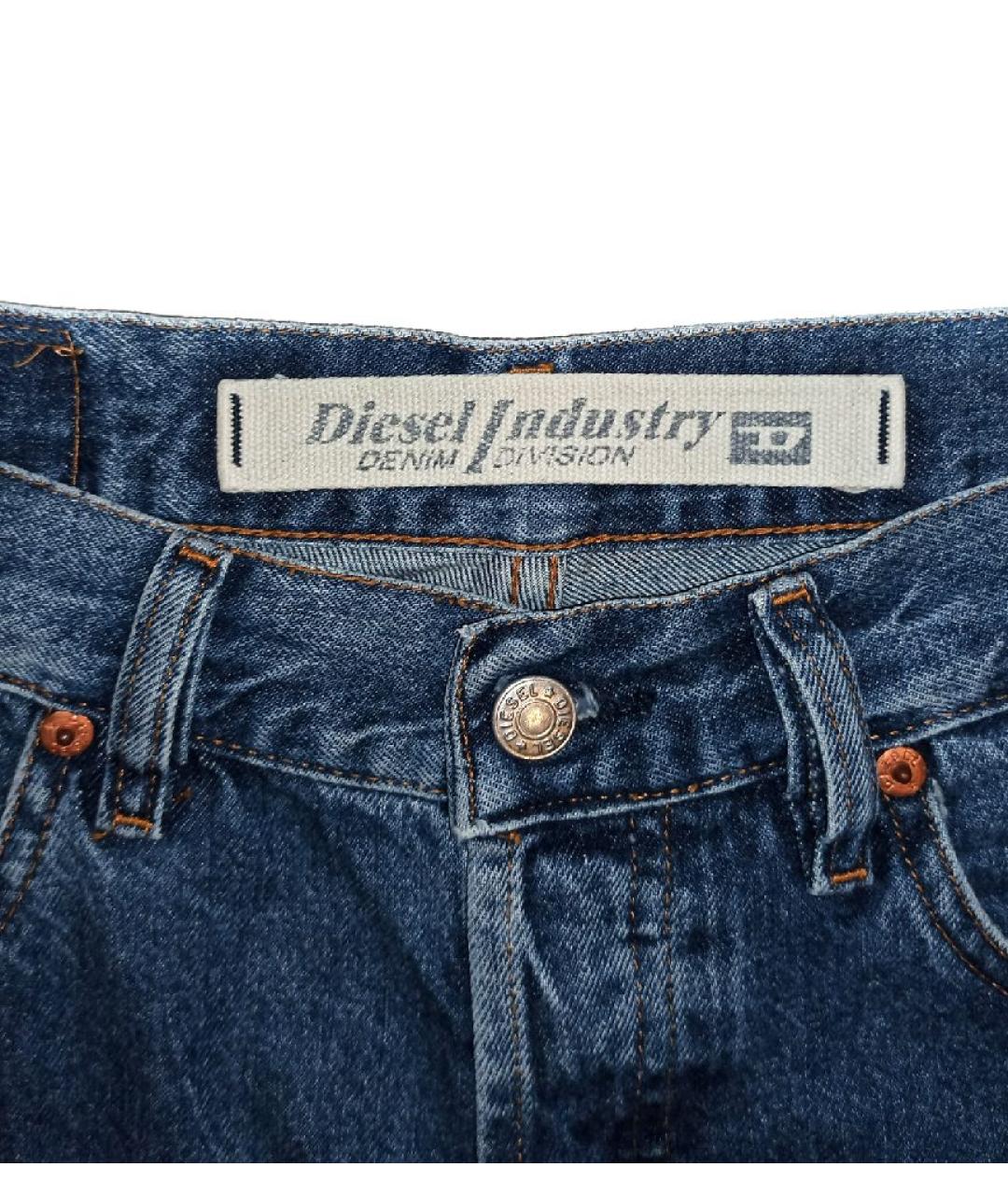 DIESEL Синие хлопковые прямые джинсы, фото 6