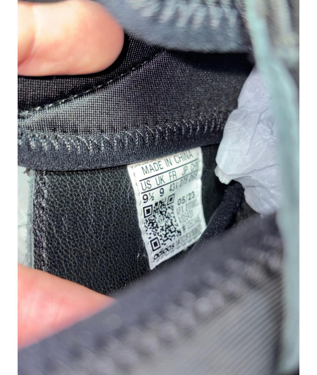 Y-3 Черные кожаные низкие кроссовки / кеды, фото 5