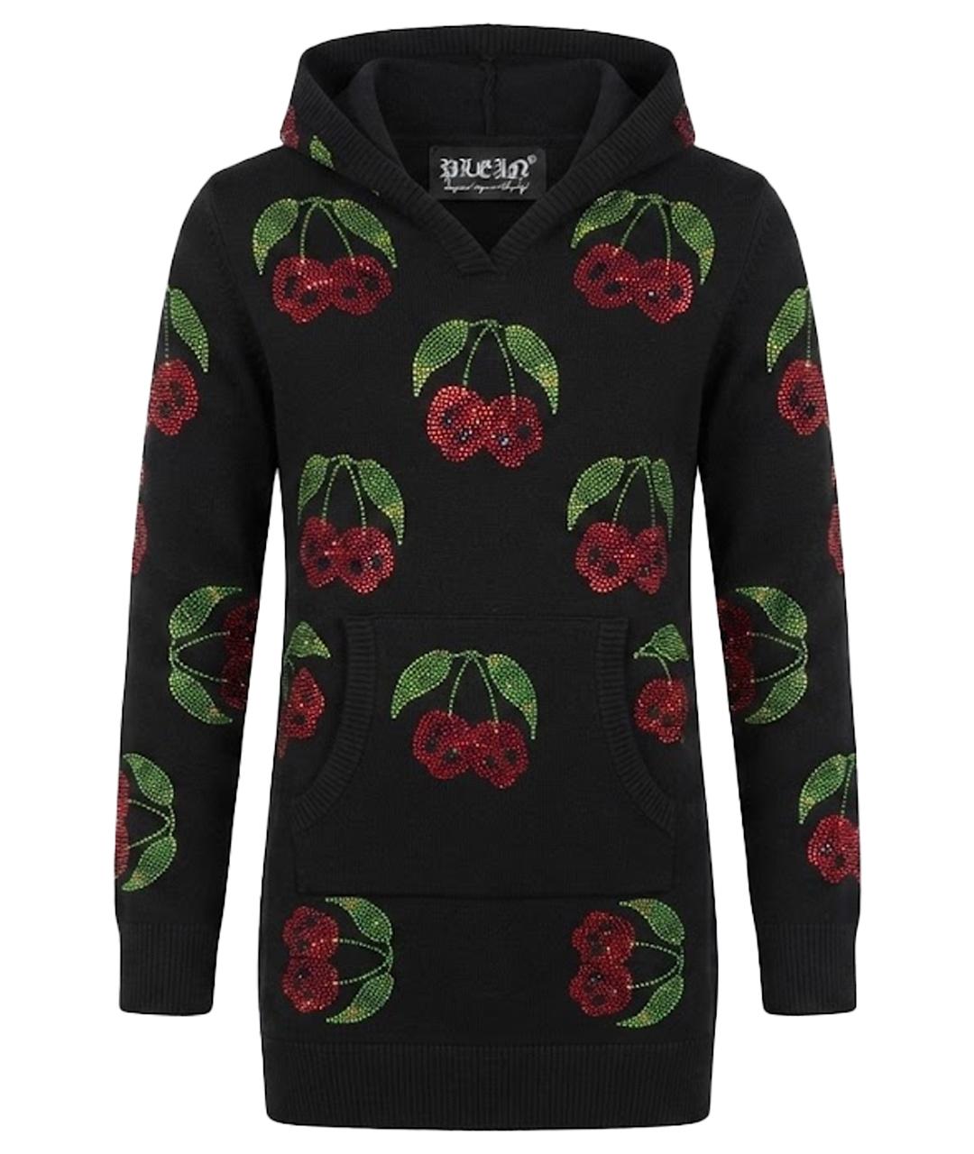 PHILIPP PLEIN Черное хлопковое платье, фото 1