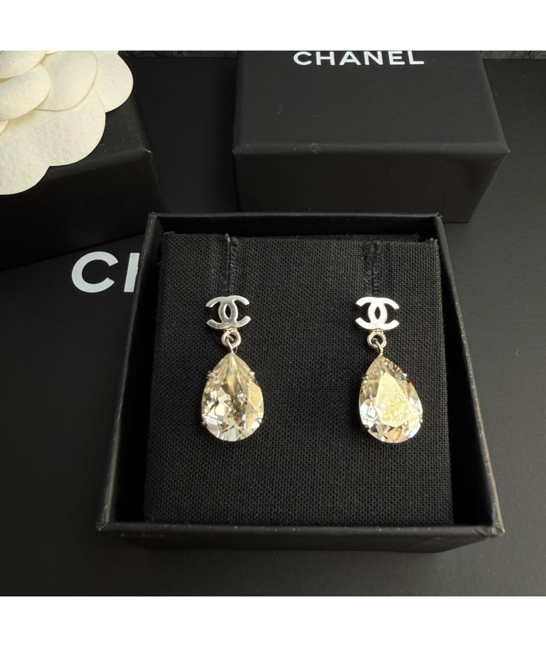 CHANEL Золотые серьги, фото 2