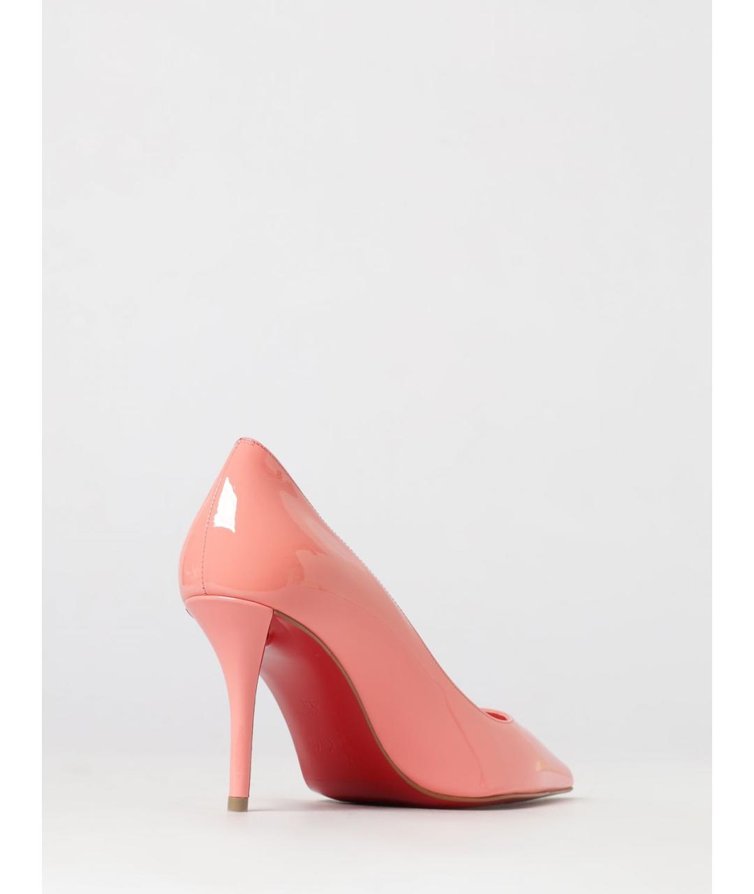 CHRISTIAN LOUBOUTIN Розовые кожаные туфли, фото 3