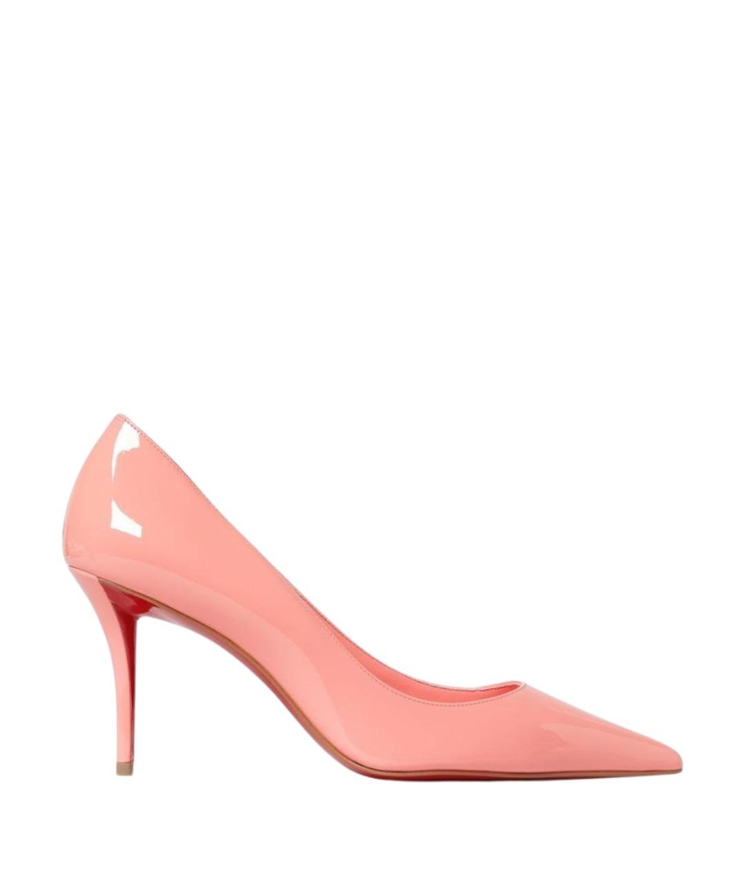 CHRISTIAN LOUBOUTIN Розовые кожаные туфли, фото 1