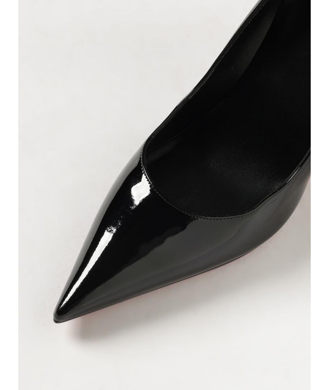 CHRISTIAN LOUBOUTIN Черные кожаные туфли, фото 4