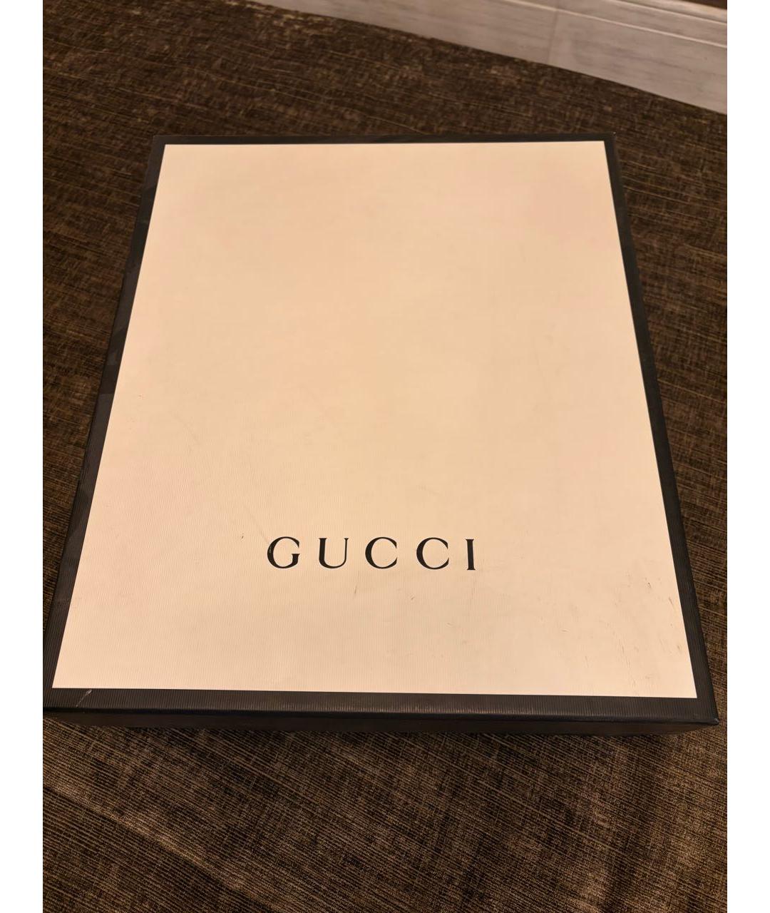 GUCCI Черные кожаные ботинки, фото 6