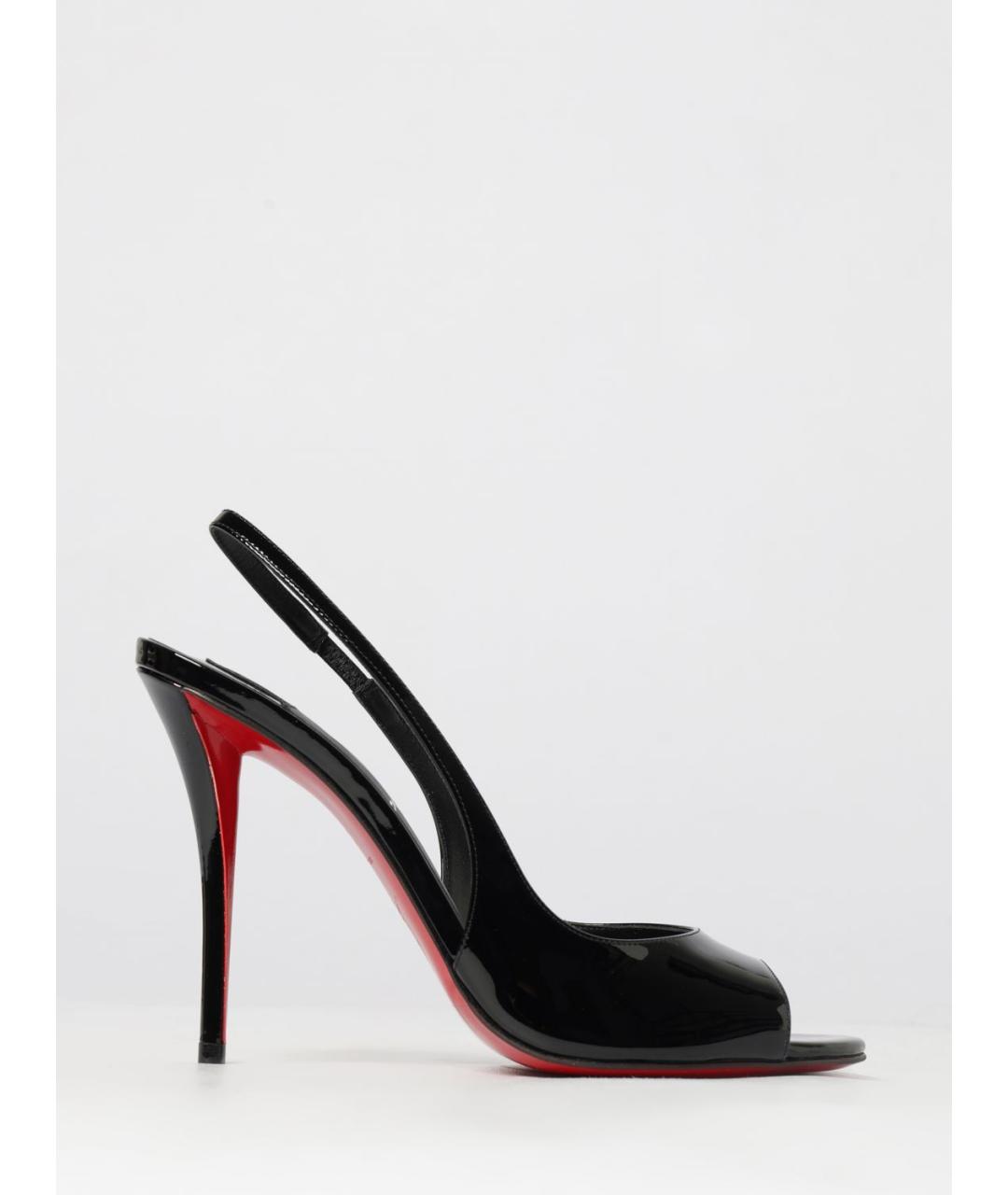 CHRISTIAN LOUBOUTIN Черные кожаные туфли, фото 5