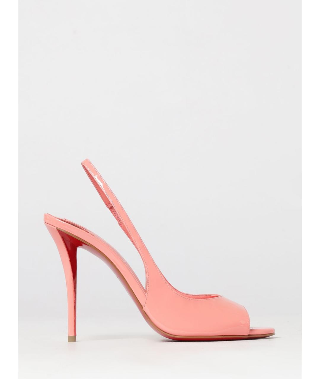 CHRISTIAN LOUBOUTIN Розовые кожаные туфли, фото 5