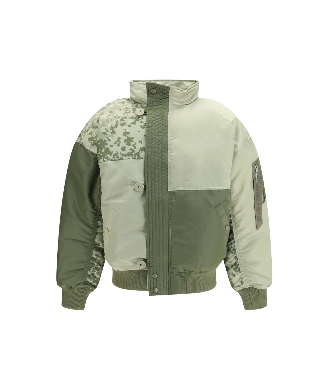 ALPHA INDUSTRIES Зеленая синтетическая куртка, фото 1