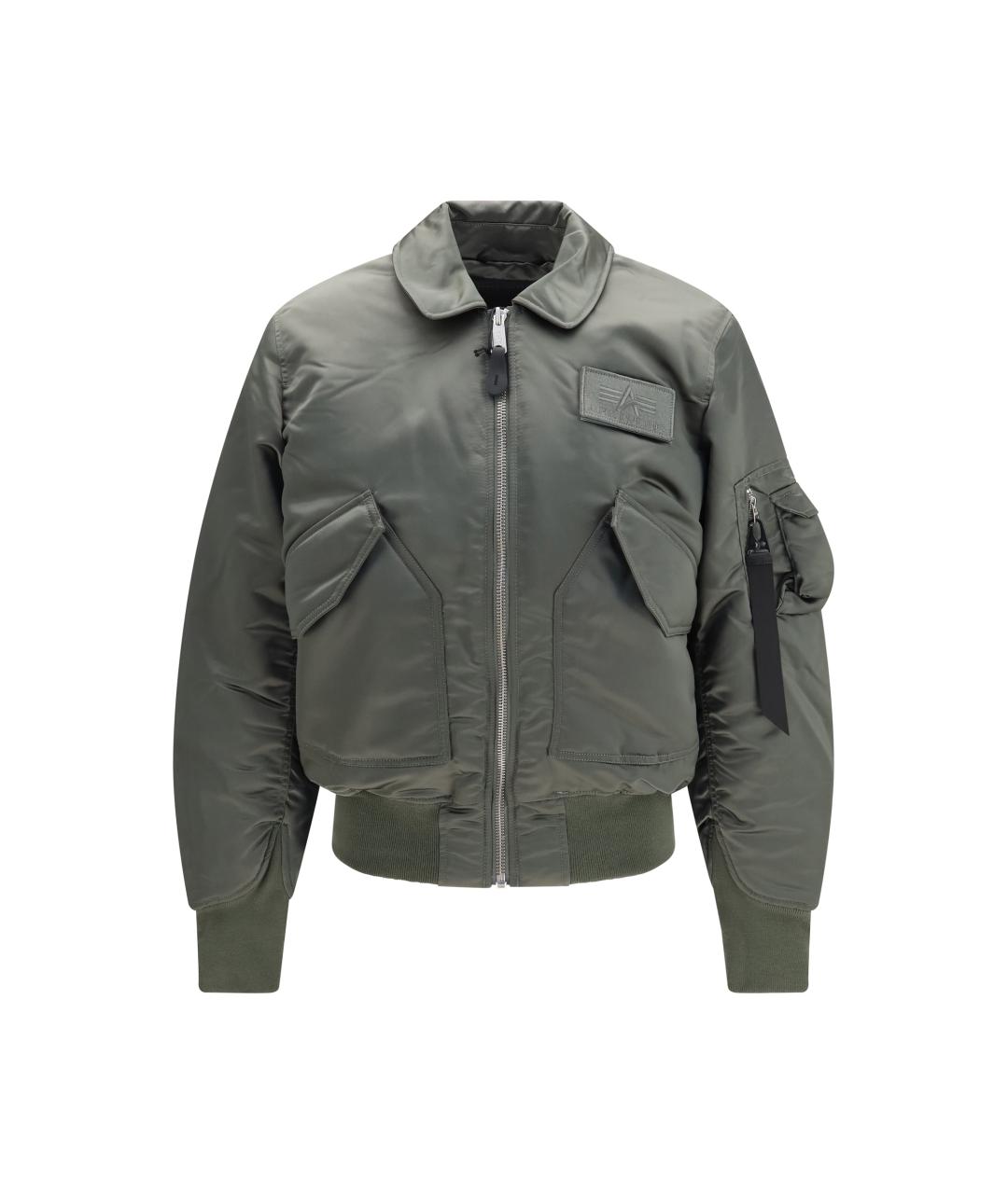 ALPHA INDUSTRIES Зеленая синтетическая куртка, фото 1