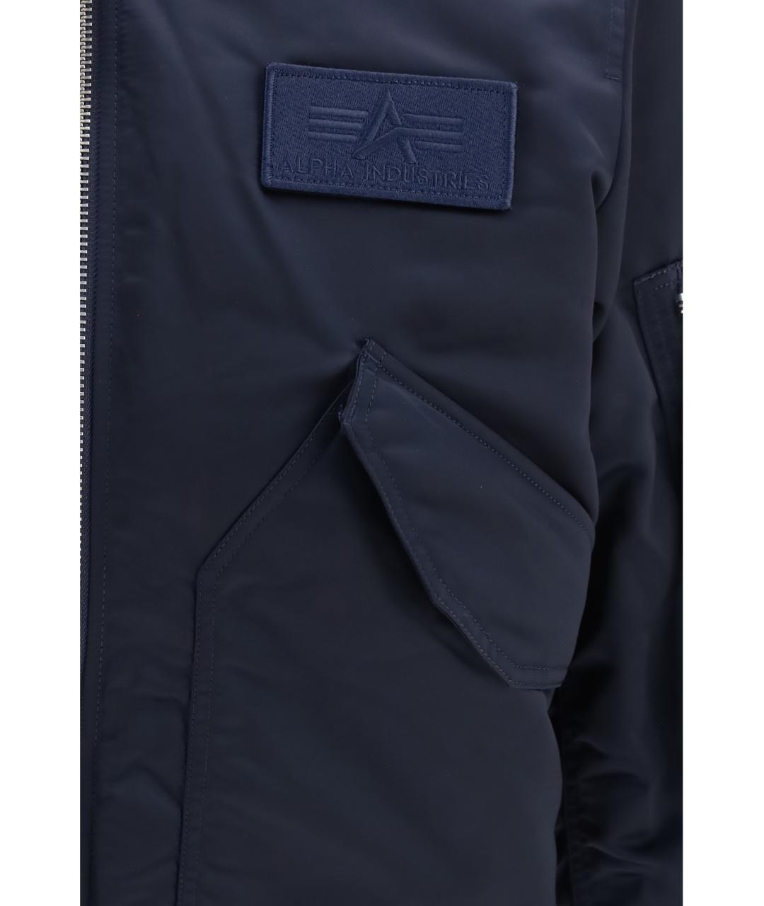 ALPHA INDUSTRIES Синяя синтетическая куртка, фото 3