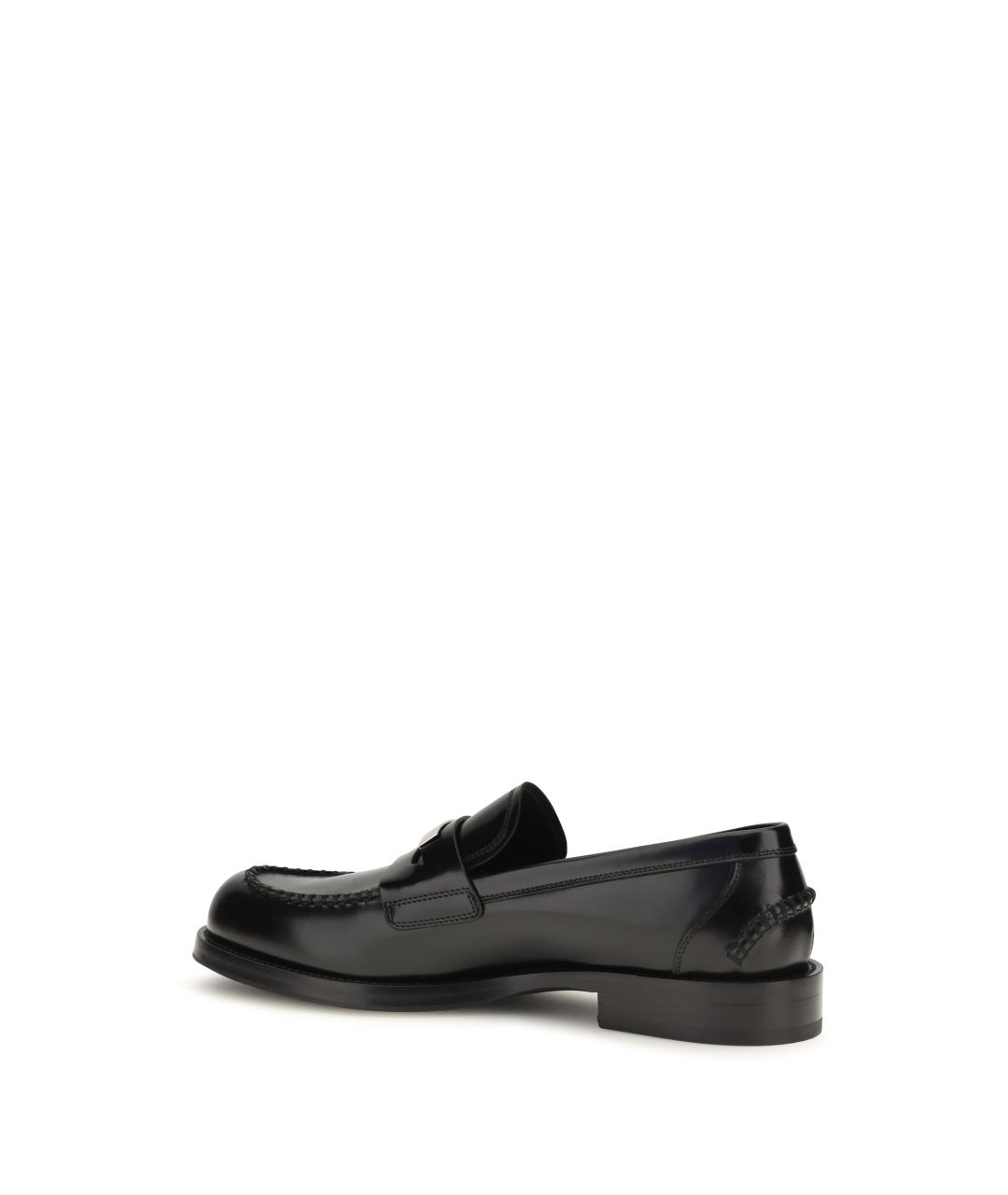 DOLCE&GABBANA Черные кожаные лоферы, фото 3