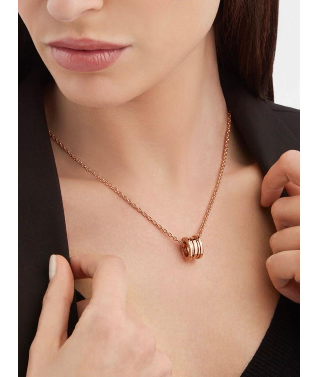 BVLGARI Золотое колье из розового золота, фото 6