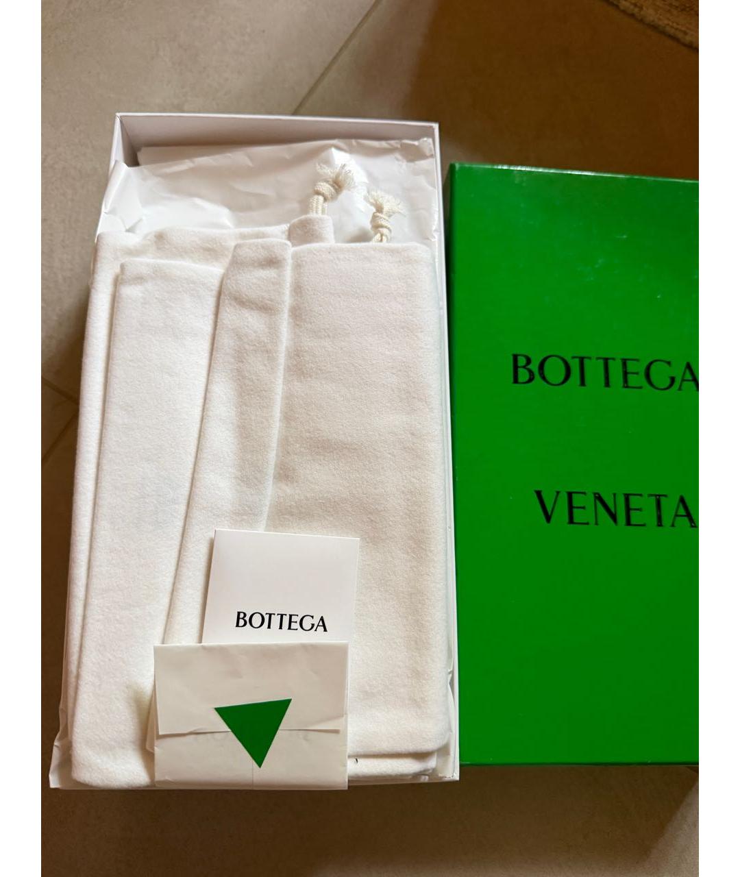 BOTTEGA VENETA Желтые кожаные сабо, фото 6