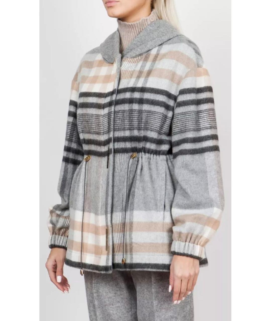 KITON Серая кашемировая куртка, фото 8