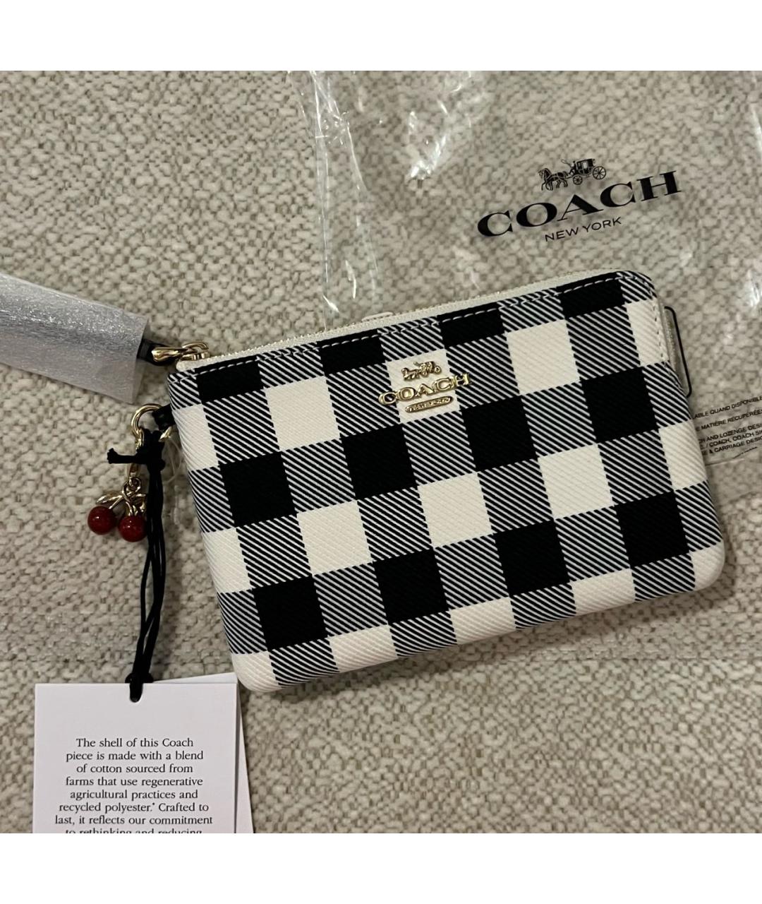 COACH Черный кошелек, фото 8