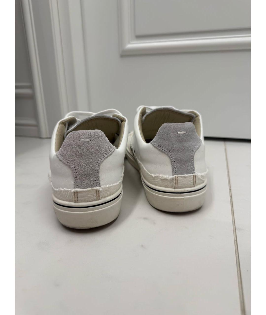 MAISON MARGIELA Белые текстильные кеды, фото 3