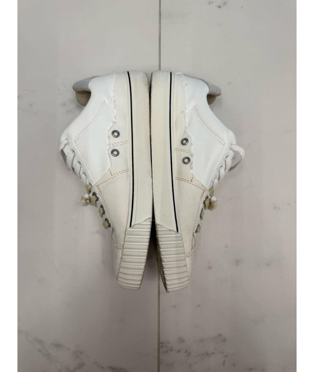 MAISON MARGIELA Белые текстильные кеды, фото 5