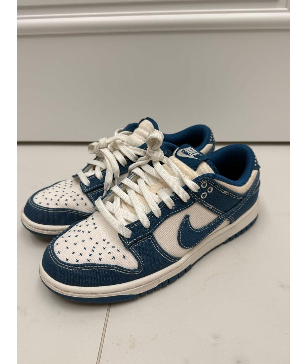 NIKE Темно-синие текстильные кеды, фото 5