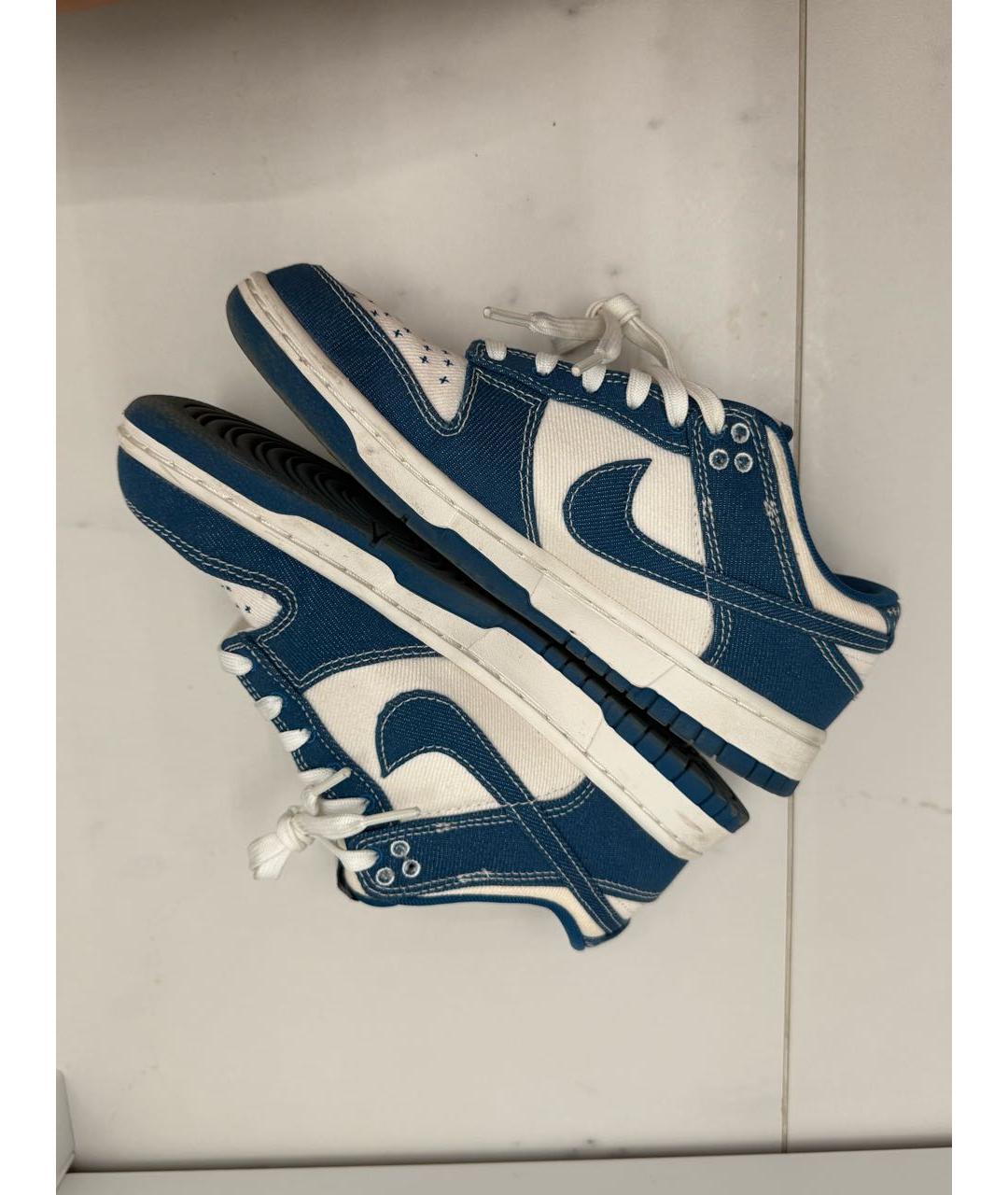 NIKE Темно-синие текстильные кеды, фото 2
