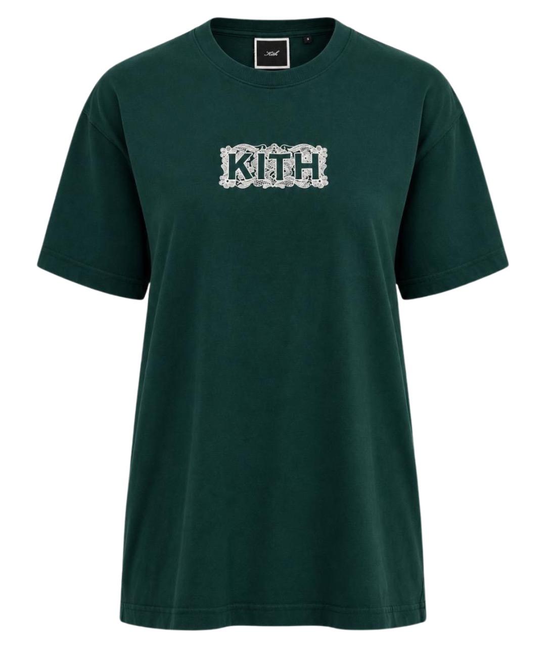 KITH Зеленая хлопковая майка, фото 1