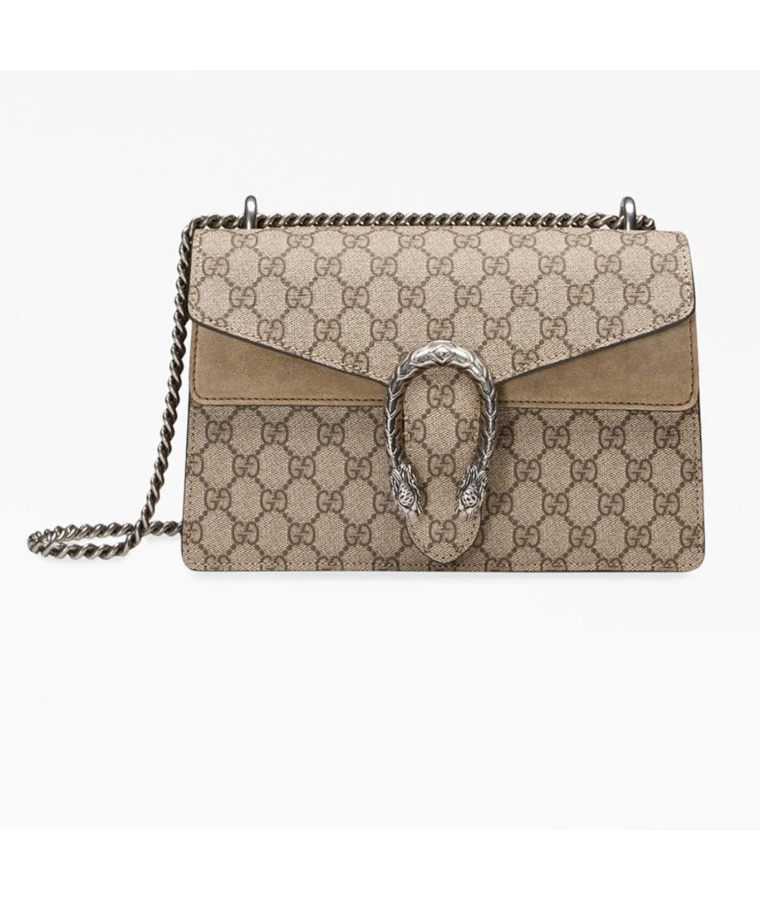 GUCCI Коричневая кожаная сумка через плечо, фото 9