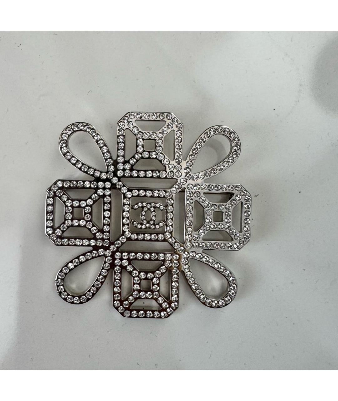 CHANEL Серебряная металлическая булавка / брошь, фото 5