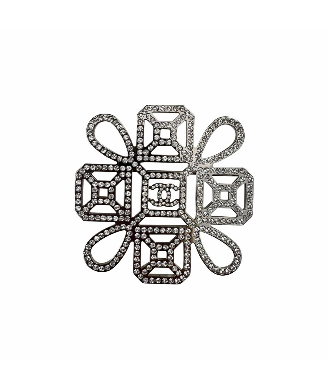 CHANEL Серебряная металлическая булавка / брошь, фото 1