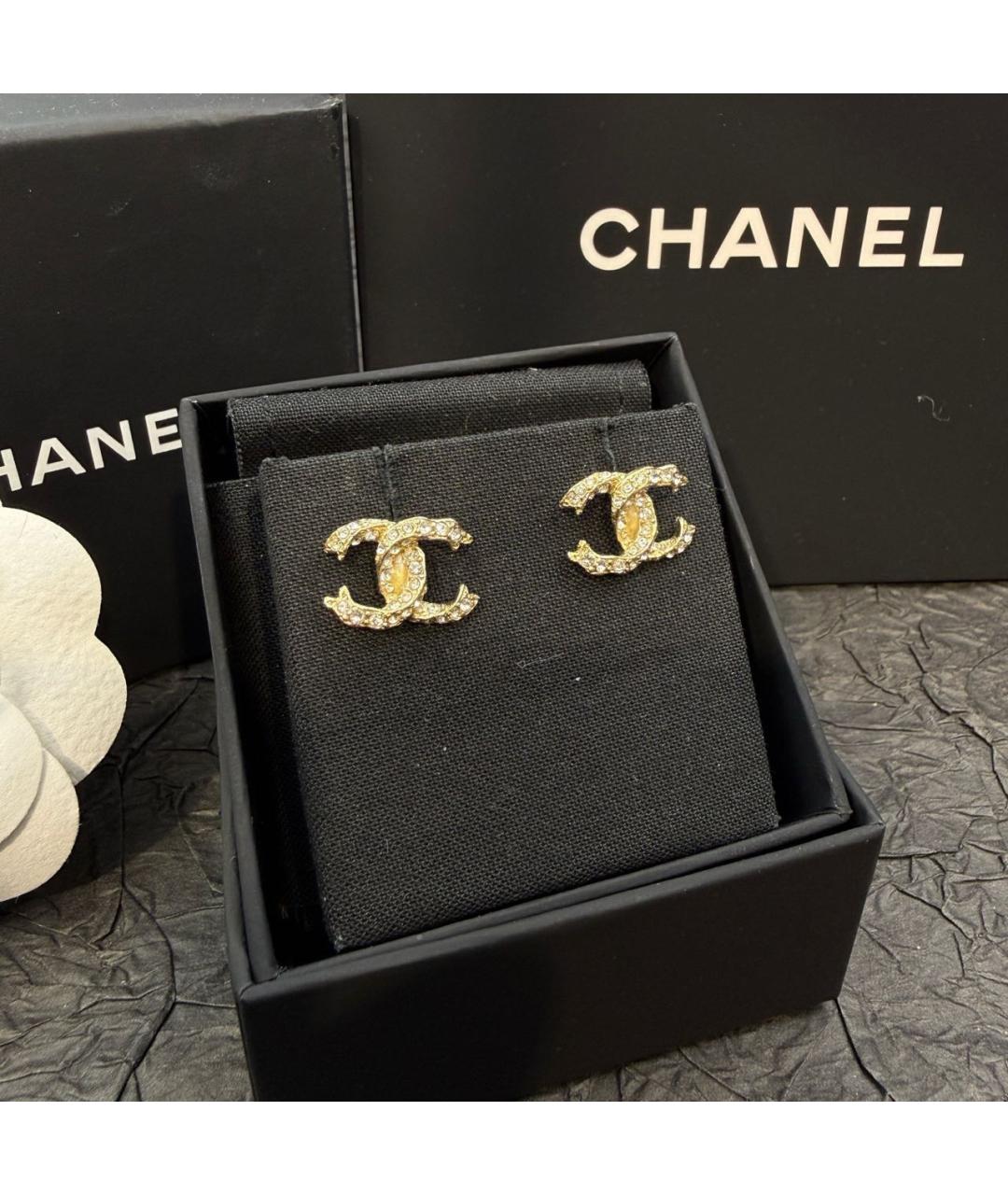 CHANEL Золотые серьги, фото 3