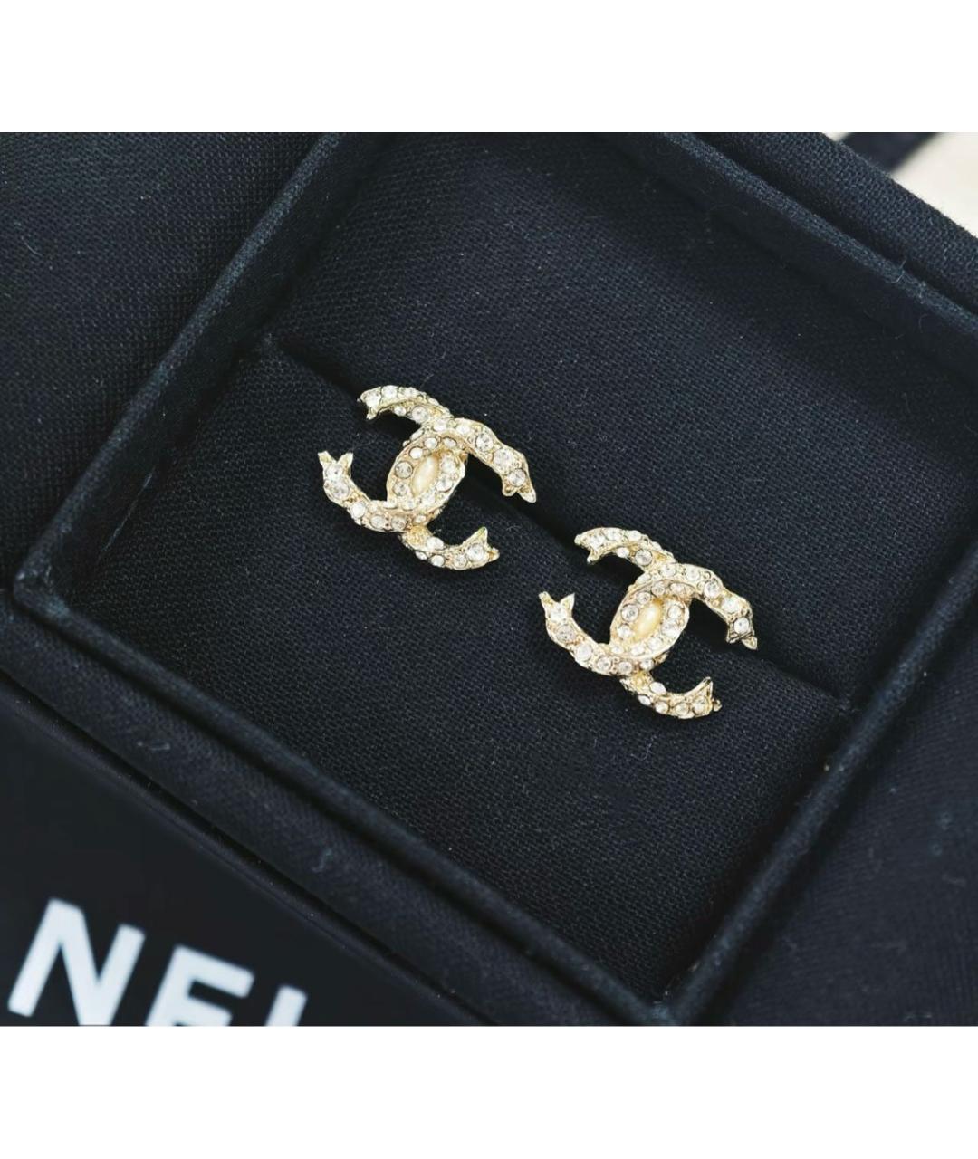 CHANEL Золотые серьги, фото 6