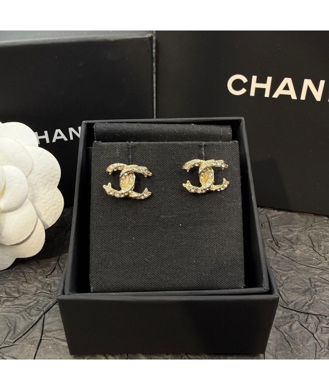 CHANEL Золотые серьги, фото 2