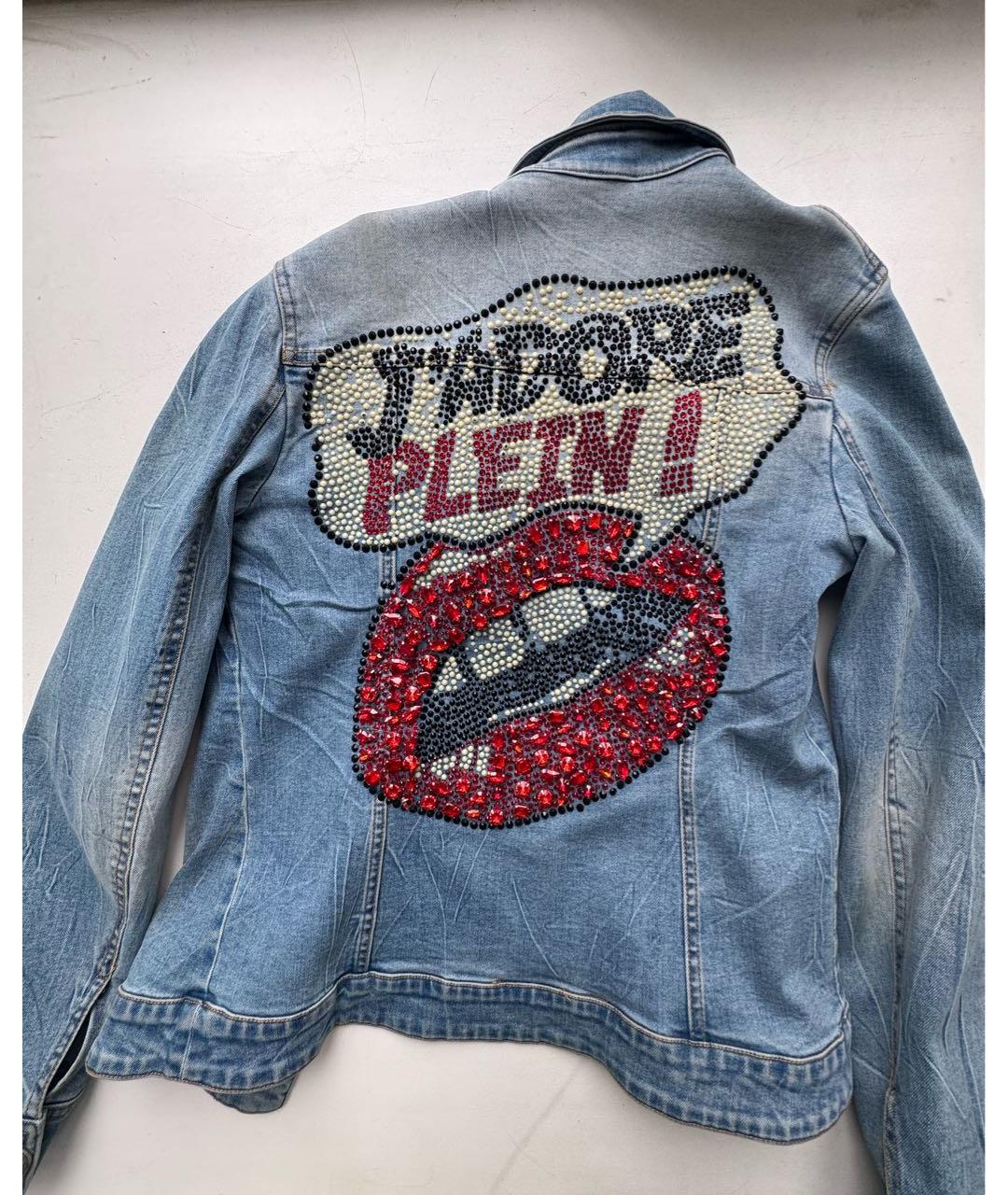 PHILIPP PLEIN Голубая деним куртка, фото 2